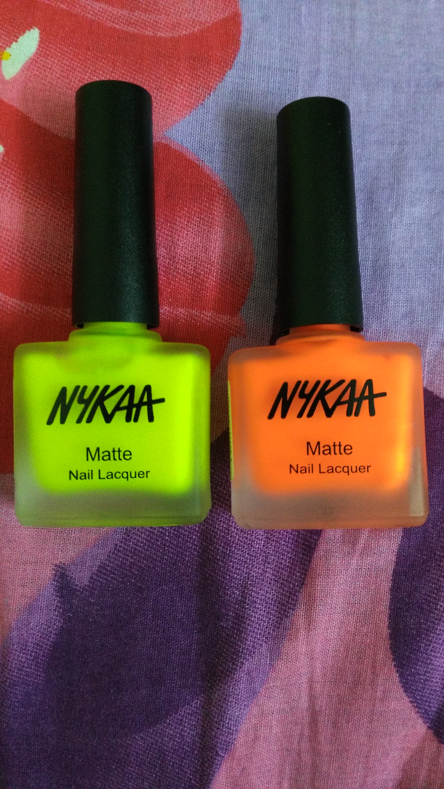 Nykaa - Neon matte nail lacquer | Swatches and review | matte collection -  YouTube